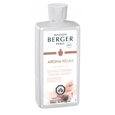 Maison Berger - Recharge Lampe Berger 500 ml - Douceur Orientale AROMA RELAX